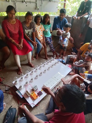 electrical bulb module assembling