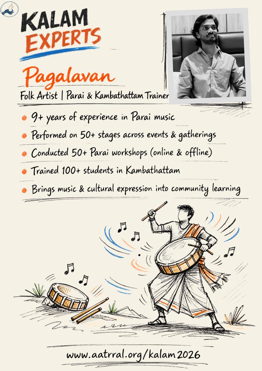 Pagalavan, Folk Artist - Aatrral Edu Kalam 2026 expert