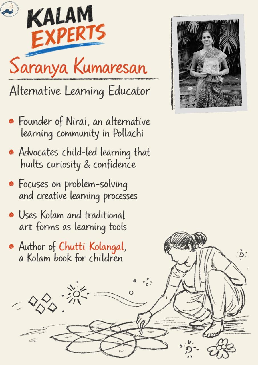 Saranya Kumaresan, Alternative Learning Educator - Aatrral Edu Kalam 2026 expert