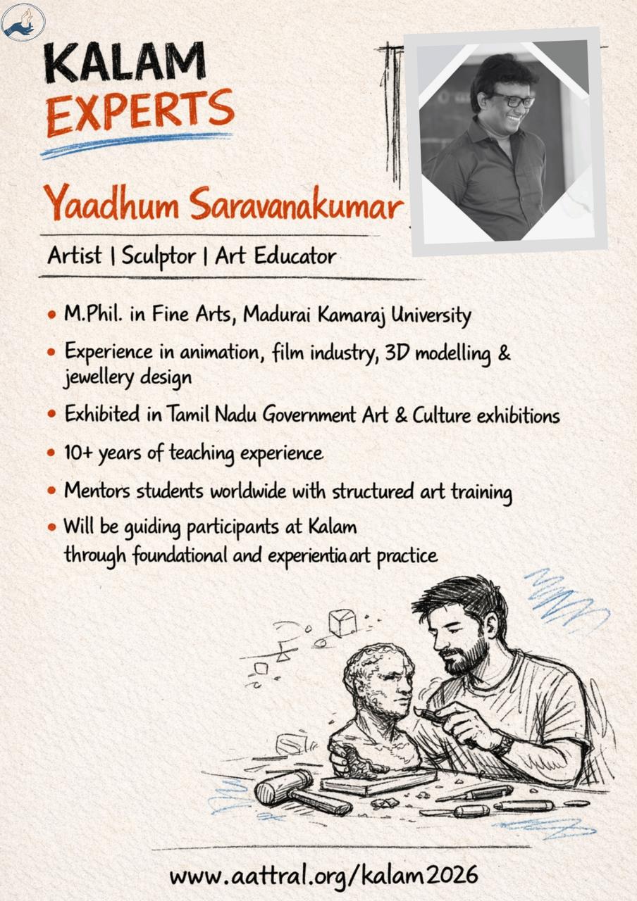 Yaadhum Saravanakumar, Artist - Aatrral Edu Kalam 2026 expert