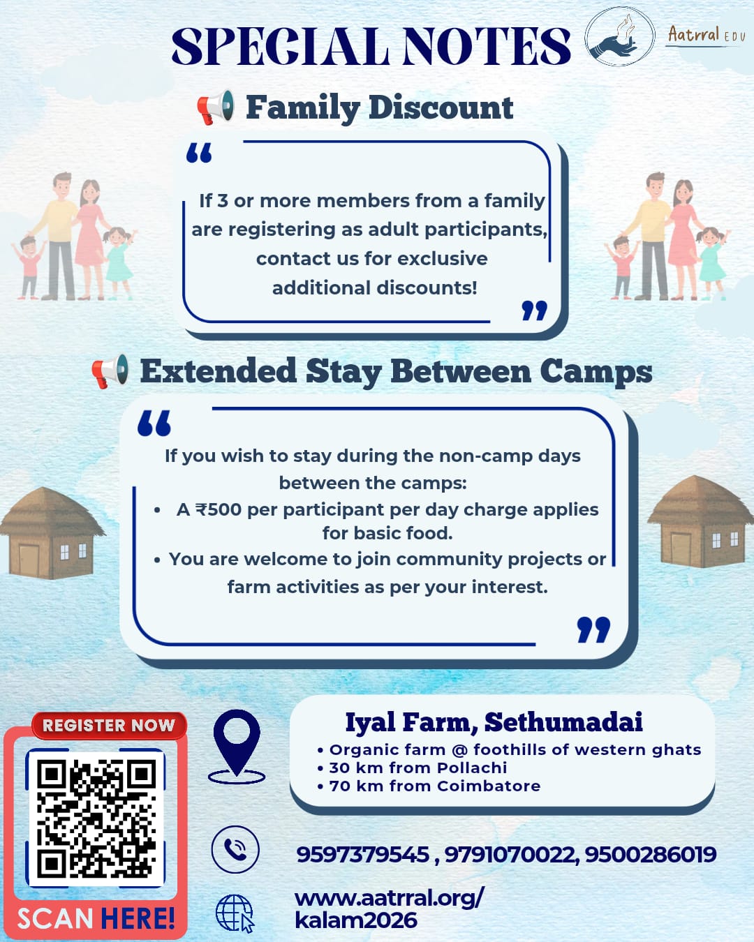 Kalam 2026 summer camp special notes