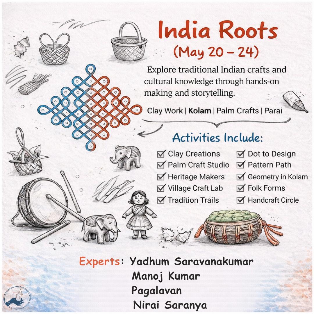 Kalam 2026 summer India Roots camp poster