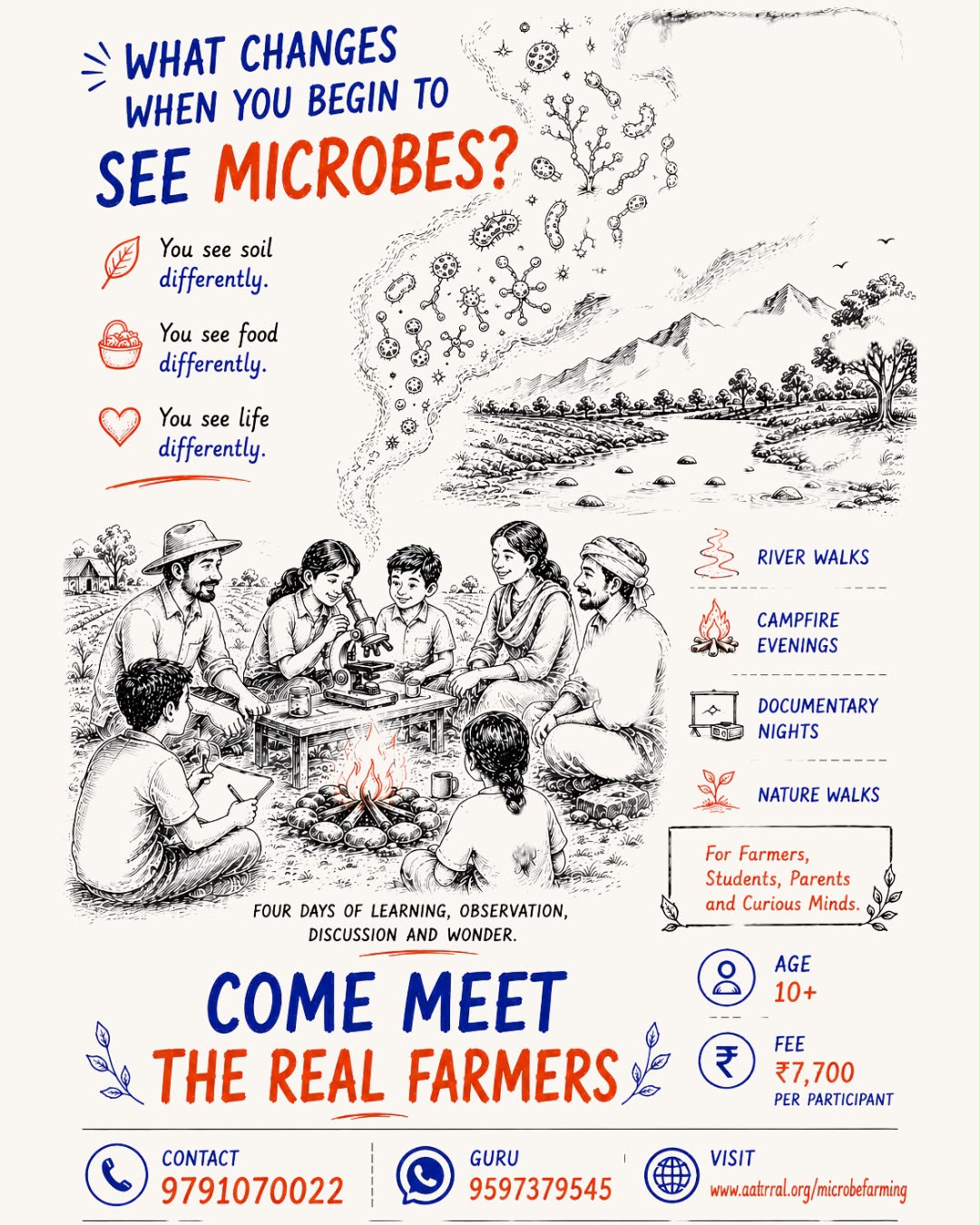 Aatrral Edu | Microbes Farming Camp - How they will Learn - Poster