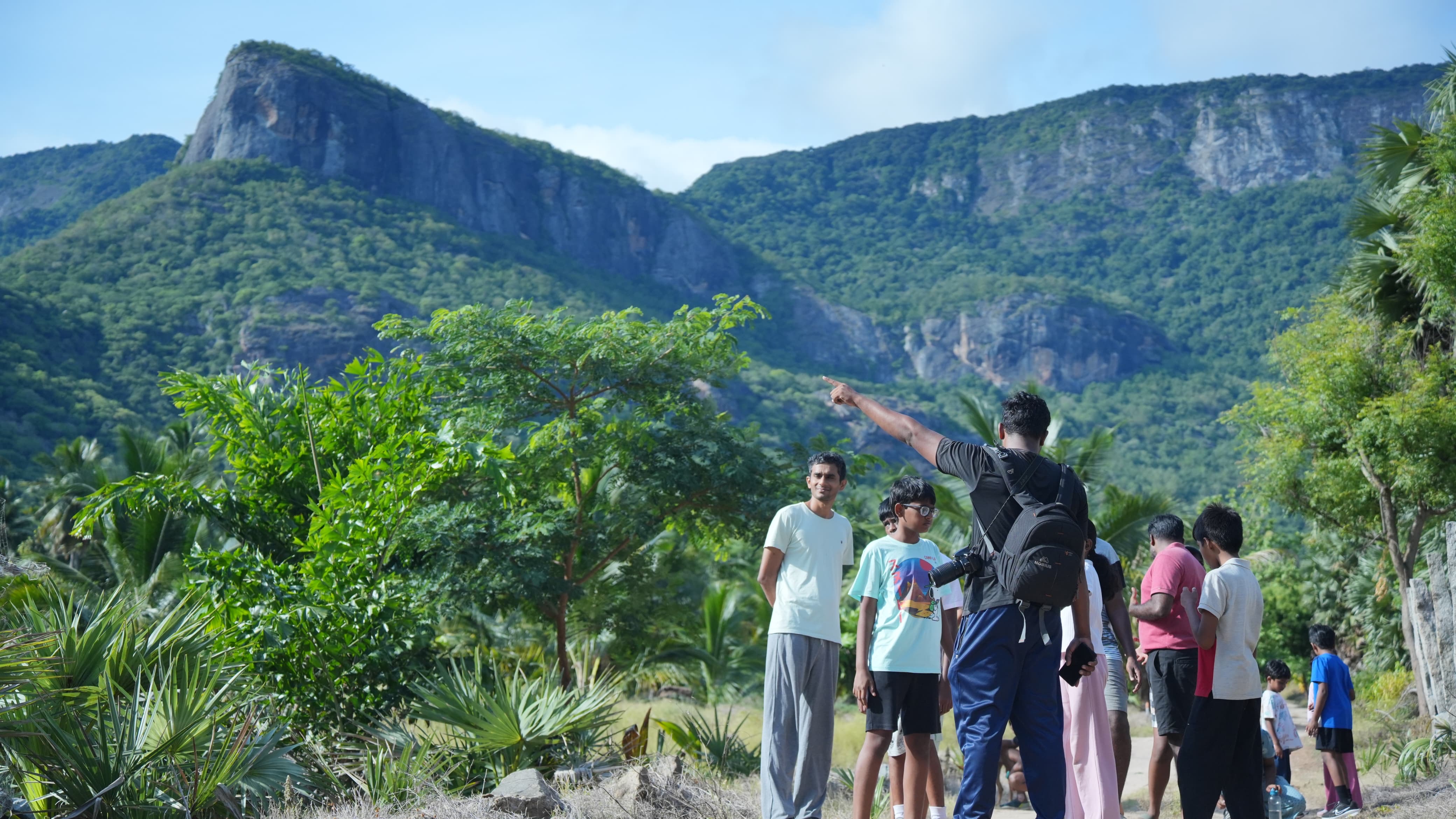 Nature walk during a biodiversity camp