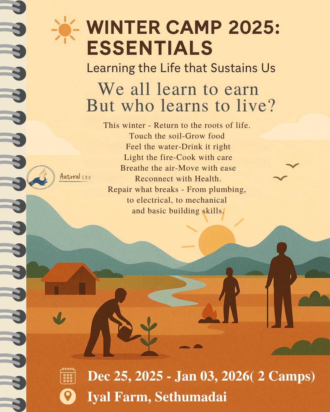 Winter Camp Illustration